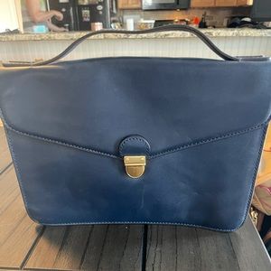 Marc by Marc Jacobs navy briefcase purse